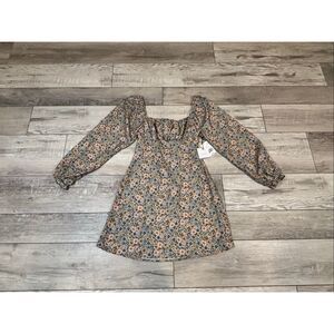 Originality floral mini dress keyhole size XS